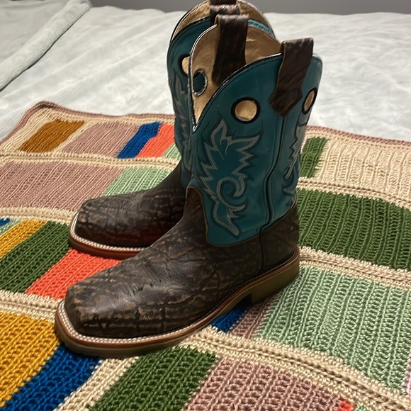 Men’s 10.5 double h western boots - Picture 3 of 8